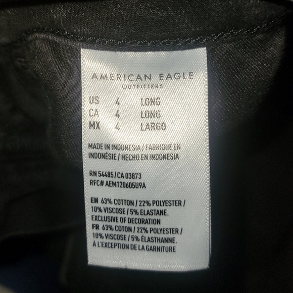American Eagle "The Dream Jean" Black Denim Jeans - Picture 4 of 6